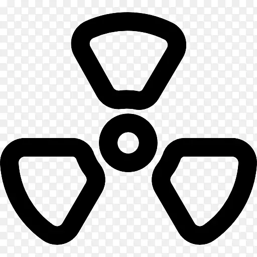 辐射放射性衰变计算机图标放射学符号