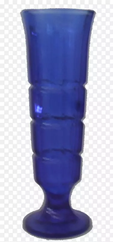 花瓶玻璃钴蓝塑料花瓶