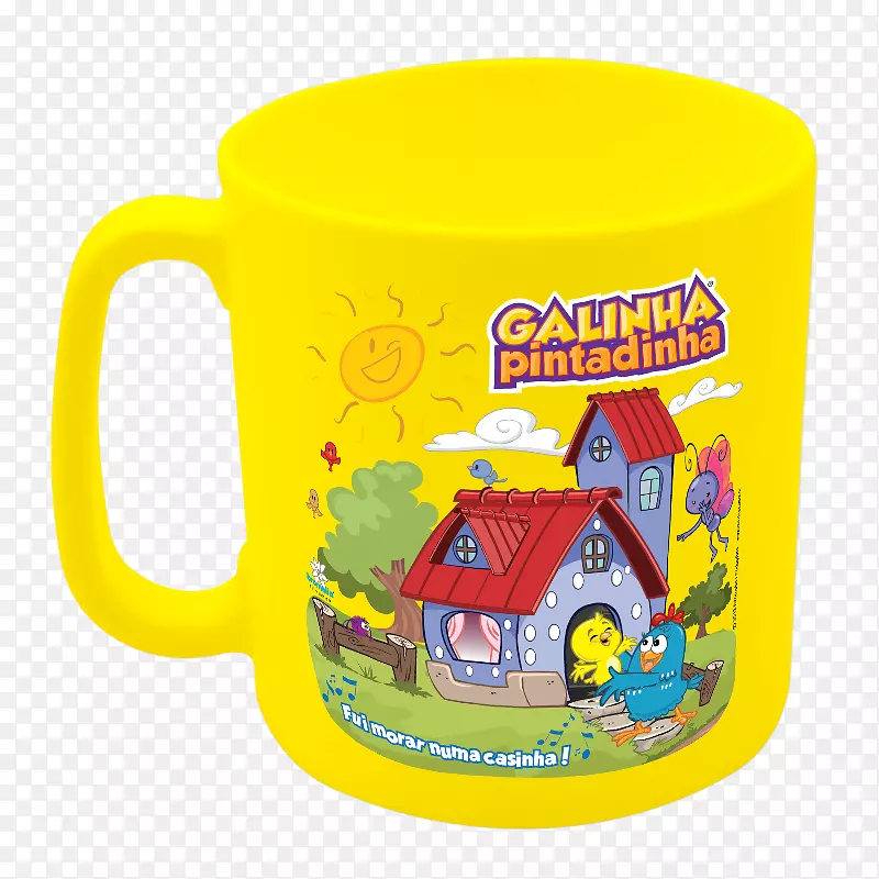 Galinha Pintadinha杯子塑料包装和标签