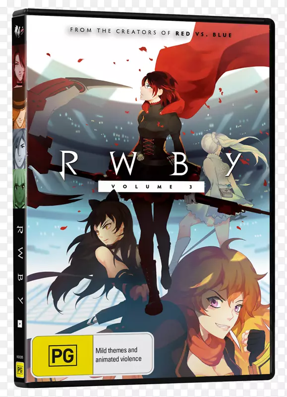 蓝光光盘Amazon.com RWBY-第3卷DVD RWBY-卷1-DVD