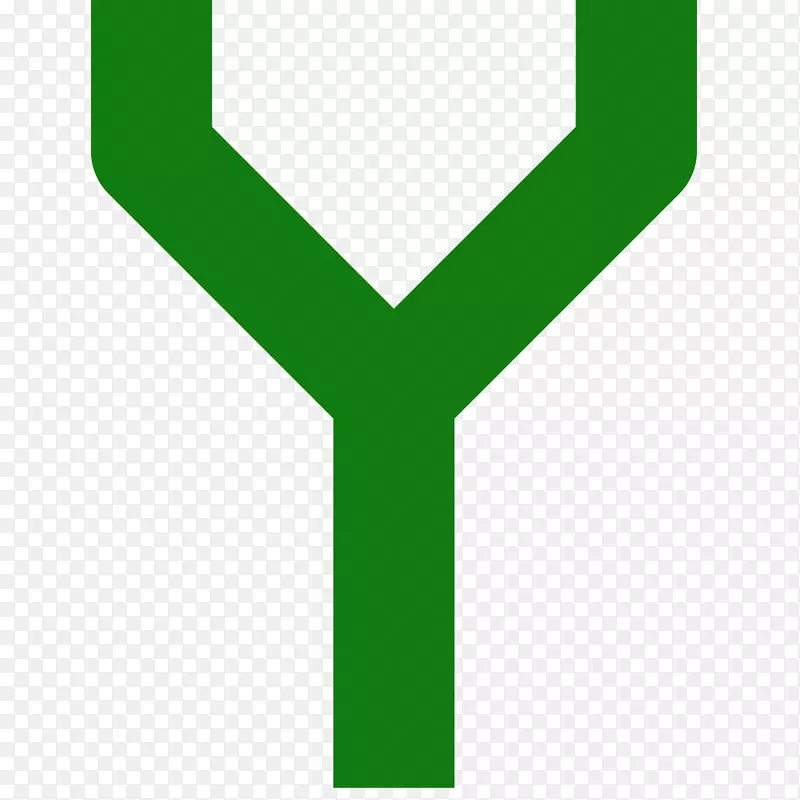 标志绿线字形线