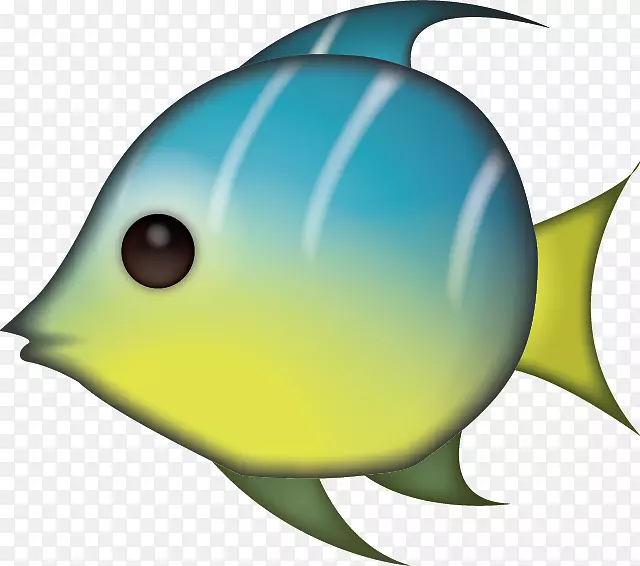 热带鱼表情iphone贴纸-鱼