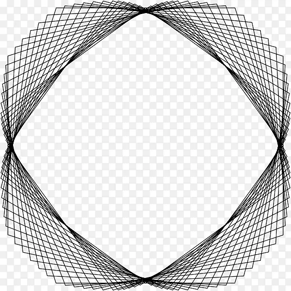 线条绘制数学几何艺术线