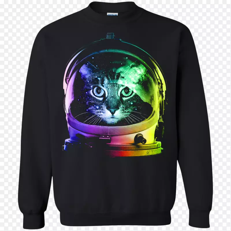 t恤连帽衫猫衣-宇航员猫