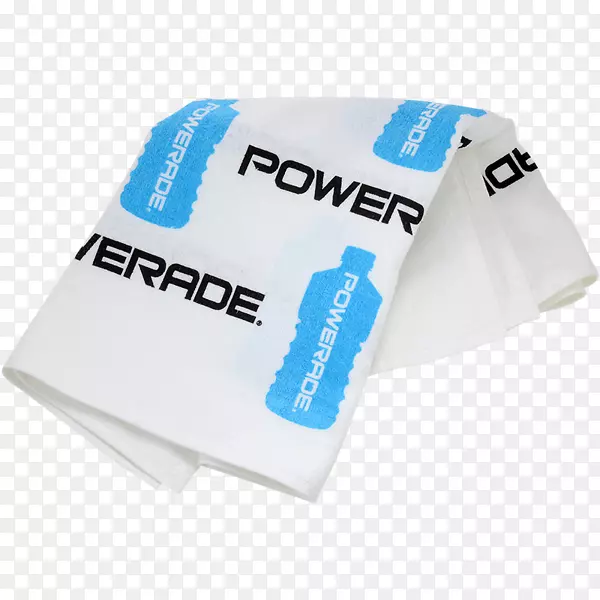 毛巾Powerade零离子4运动饮料和能量饮料.Powerade饮料混合物