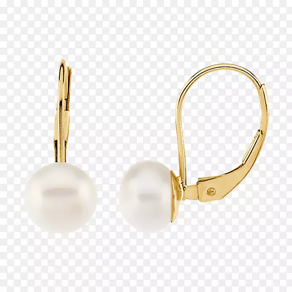 养殖淡水珍珠耳环彩色金珍珠耳环