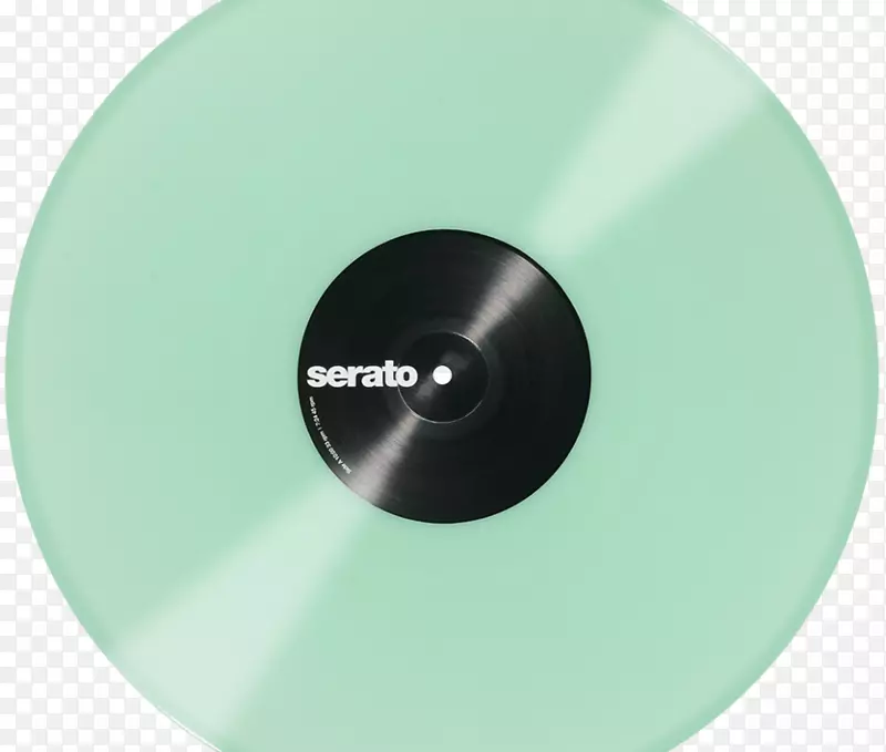 光盘Serato音频研究留声机记录抓取活光盘骑师-在黑暗中发光