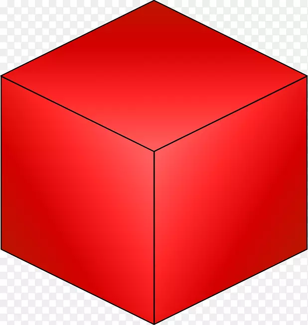 立方体形状轴测投影均匀多面体立方体