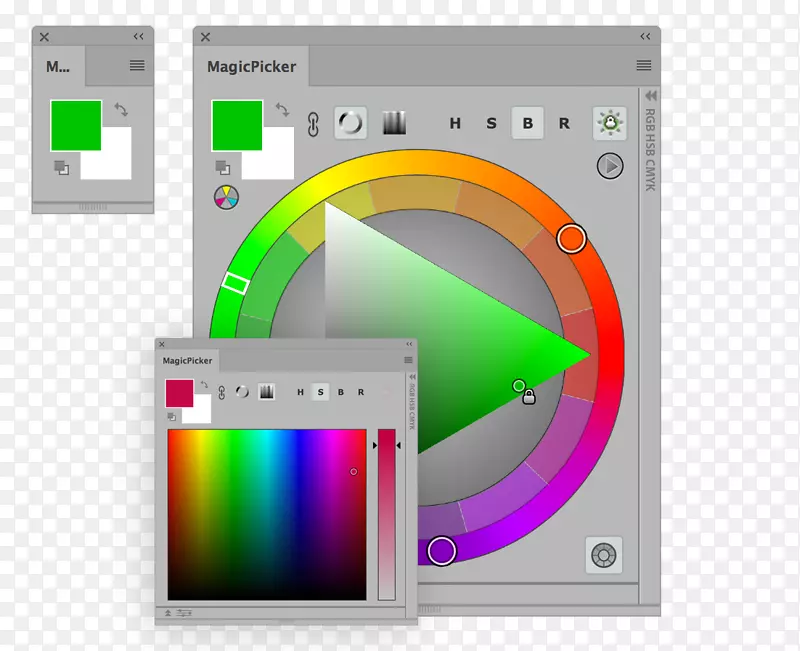 色选择器图形设计计算机程序.颜色选择器