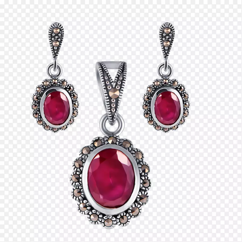 宝石耳环宝石项链-印度珠宝