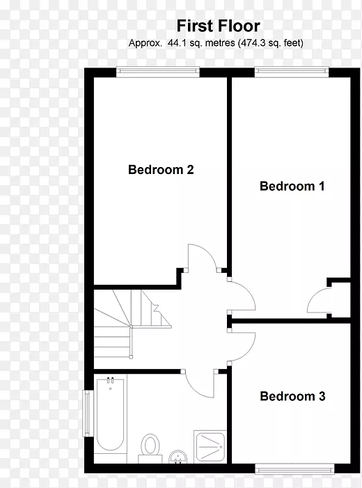 纸平面图共管式卧室-房屋