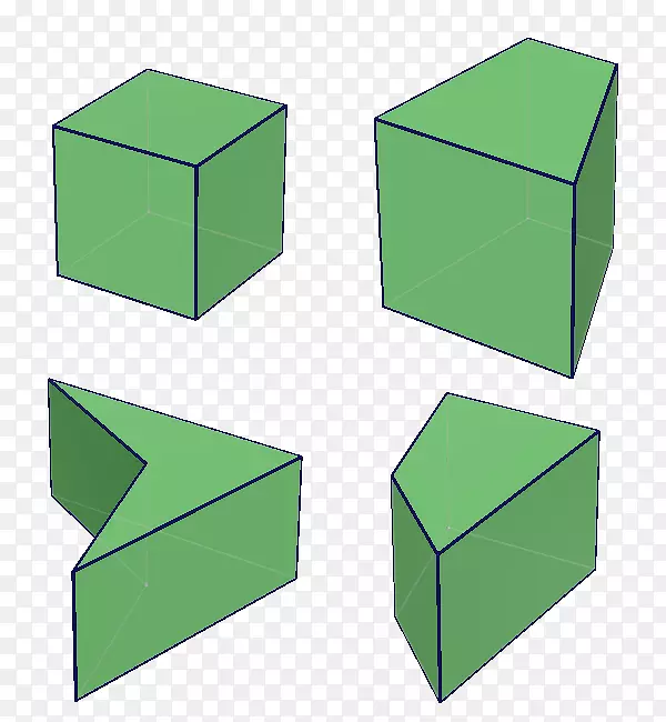 四角柱棱镜基梯形四边形立方体