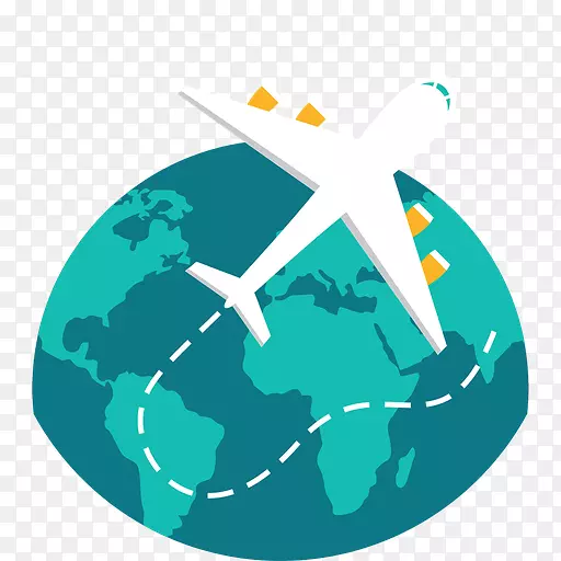 航空旅行代理商旅游计算机图标-旅行