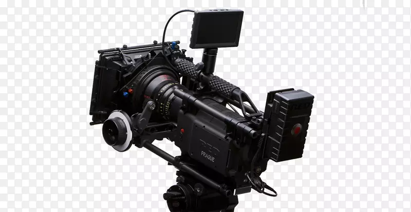 红色数码电影摄像机