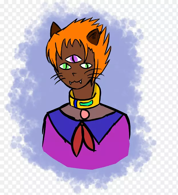 智人男孩传奇生物剪贴画-猫男孩