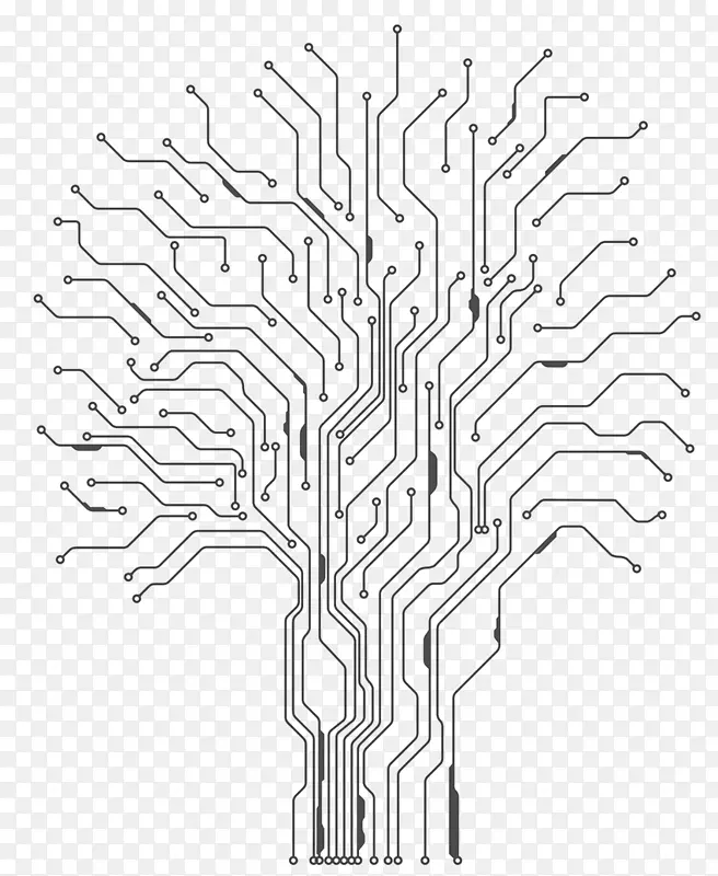 电子电路电子印刷电路板纹身接线图.电路