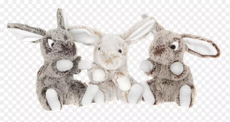 家兔毛绒玩具&可爱的玩具野兔-兔子