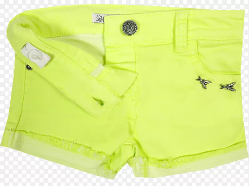 绿色短裤-黄色婴儿