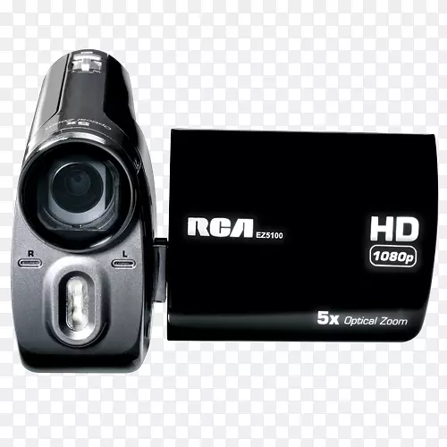 数码相机摄像机rca ez5100 r掌上型高清1080 p数码摄录机(黑色/细长)相机镜头