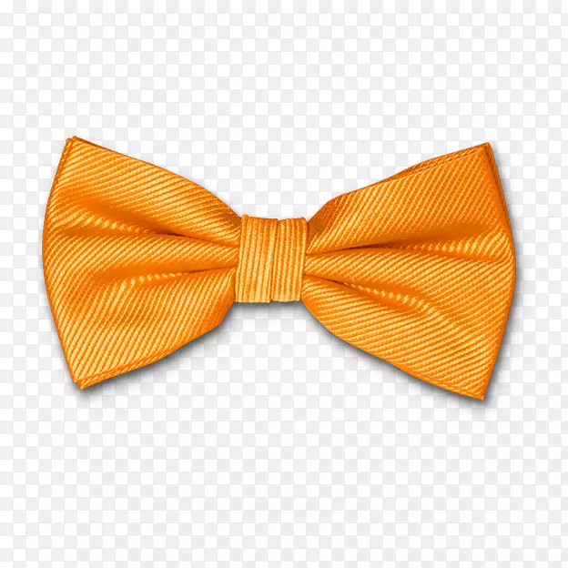 领结领带支架丝绸橙色