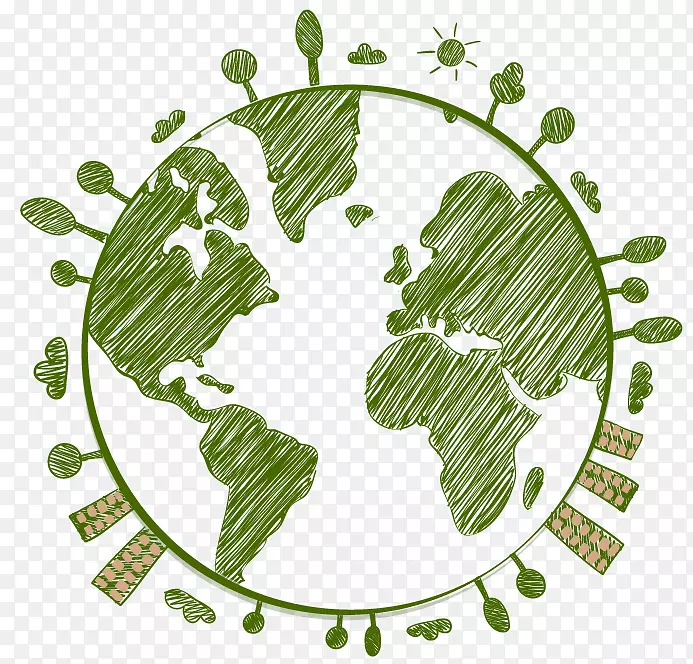 地球世界环境日自然环境广告-地球