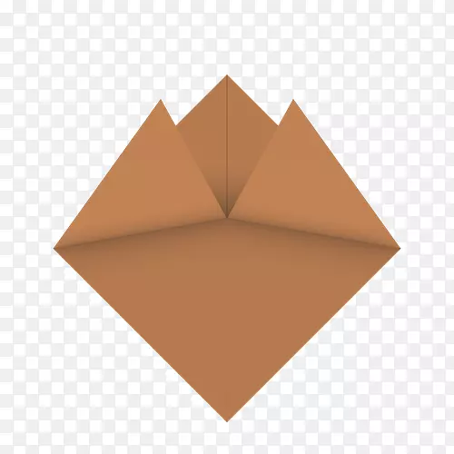 角对角纸折纸正方形折纸犬