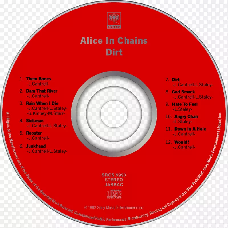 光盘污垢艾丽斯在链专辑苍蝇罐-爱丽丝在链