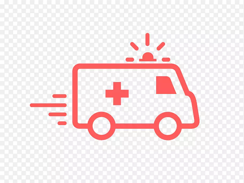 救护车电脑图标紧急医疗-救护车