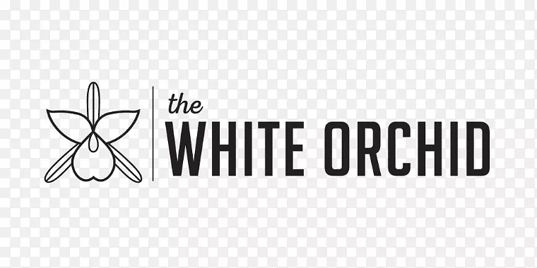 白色标志品牌-白色兰花