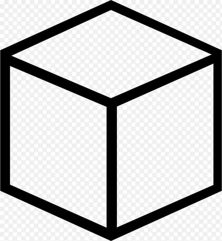 三维立体立方体形状几何剪贴画立方体