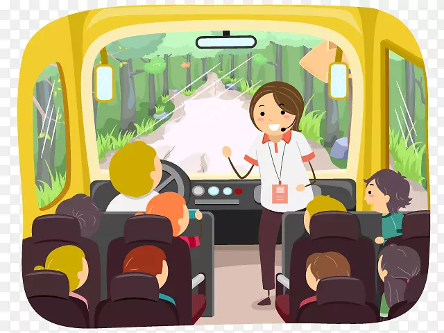 旅游巴士服务学校巴士剪辑艺术实地考察