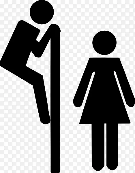 男女公厕标志-公厕