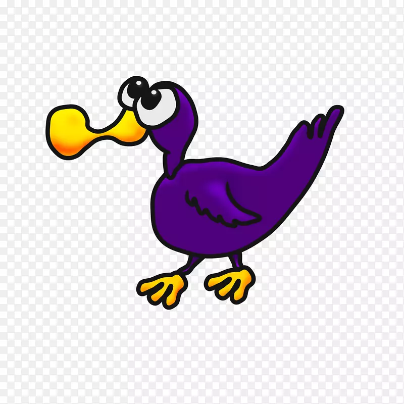 鸭动画卡通鸟嘴剪贴画-鸭子