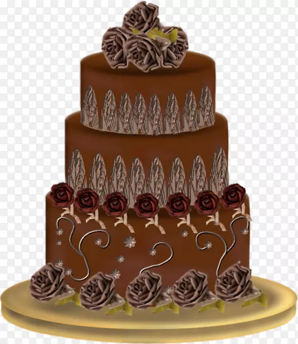 巧克力蛋糕结婚蛋糕层蛋糕装饰巧克力蛋糕