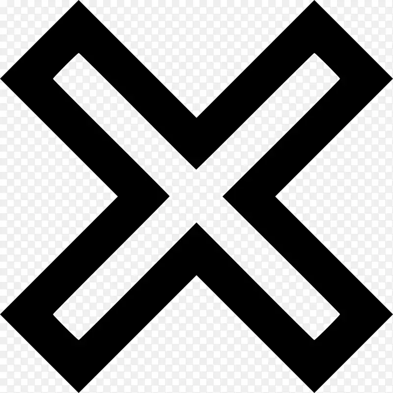 x标记计算机图标红色符号