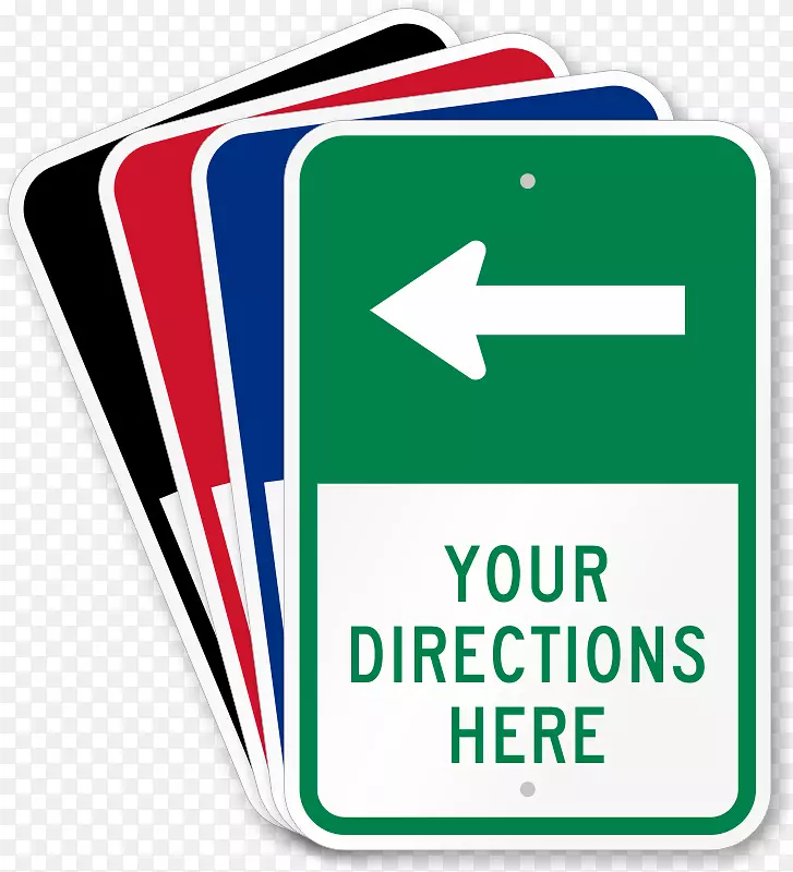 标志箭头方向、位置或指示标志停车场-箭头