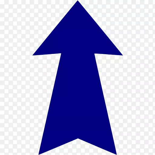 计算机图标蓝色三角形向上箭头
