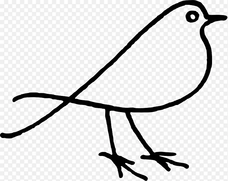 鸟涂鸦画夹艺术-鸟