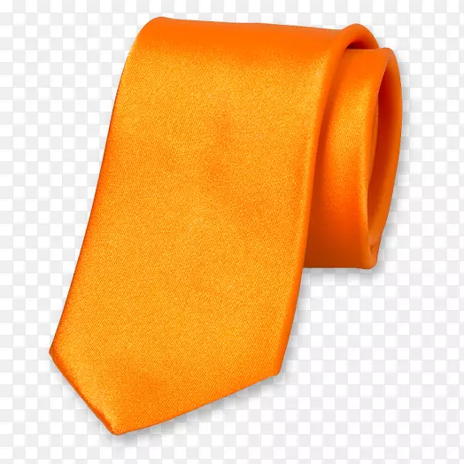 领带橙色丝绸缎子领结橙色