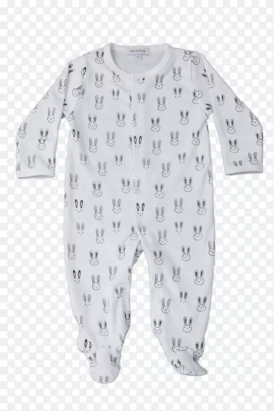婴儿和幼童一件衣服睡衣扣紧固件毛毯枕木小兔子