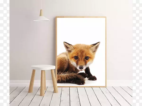 红狐美术版画-室内海报