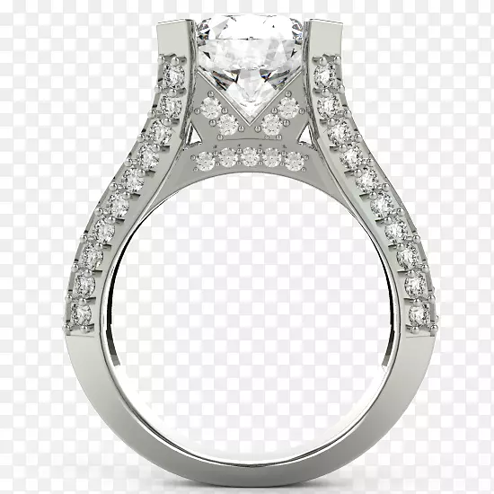 结婚戒指银身珠宝金冠