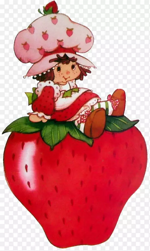 草莓酥饼派画-草莓