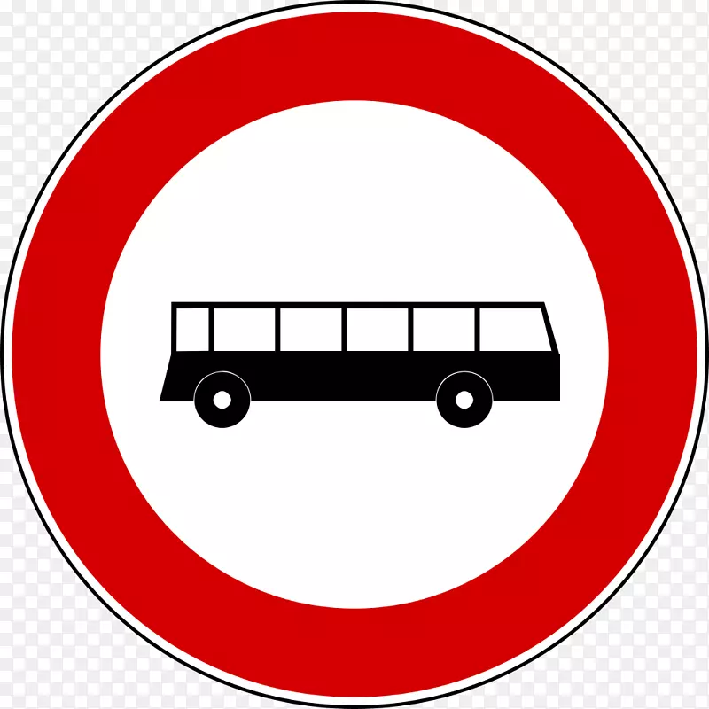 意大利公共汽车道路标志交通标志停车标志巴士