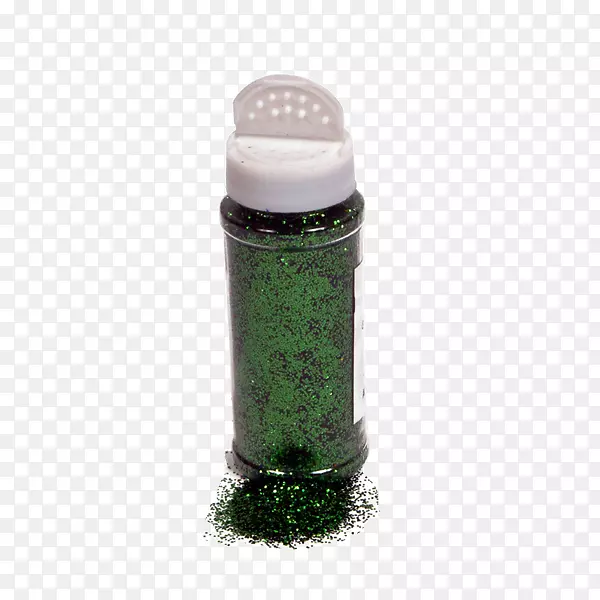 瓶艺术瓶绿色闪光瓶