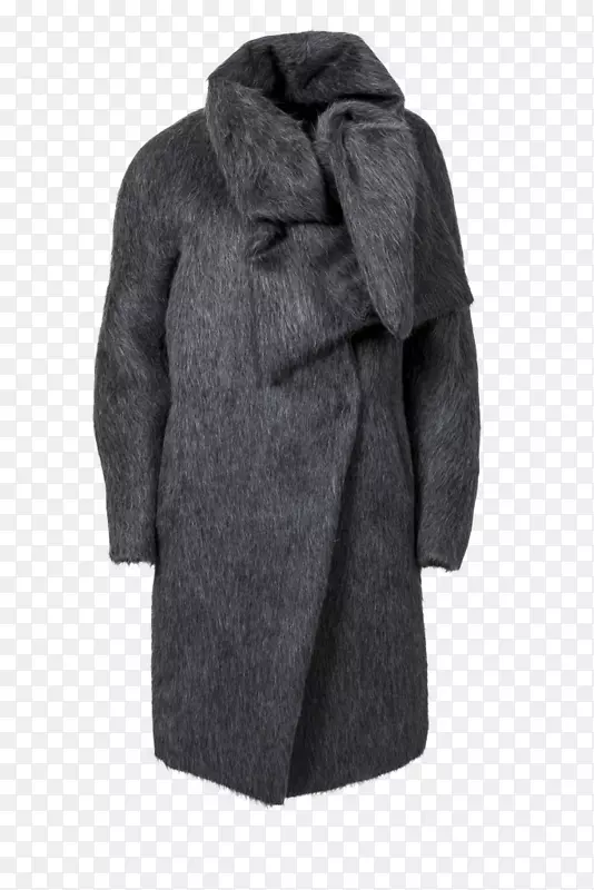 大衣灰色羊毛