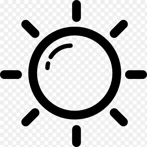 电脑图标符号剪贴画-太阳日
