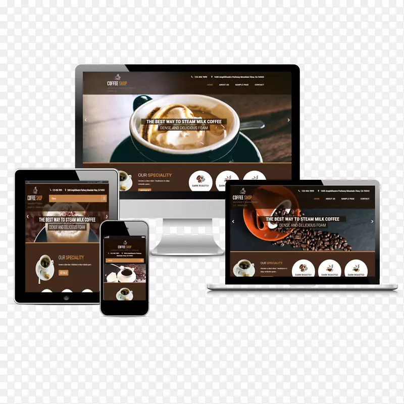互联网档案夏洛特的网页设计平面设计-咖啡店