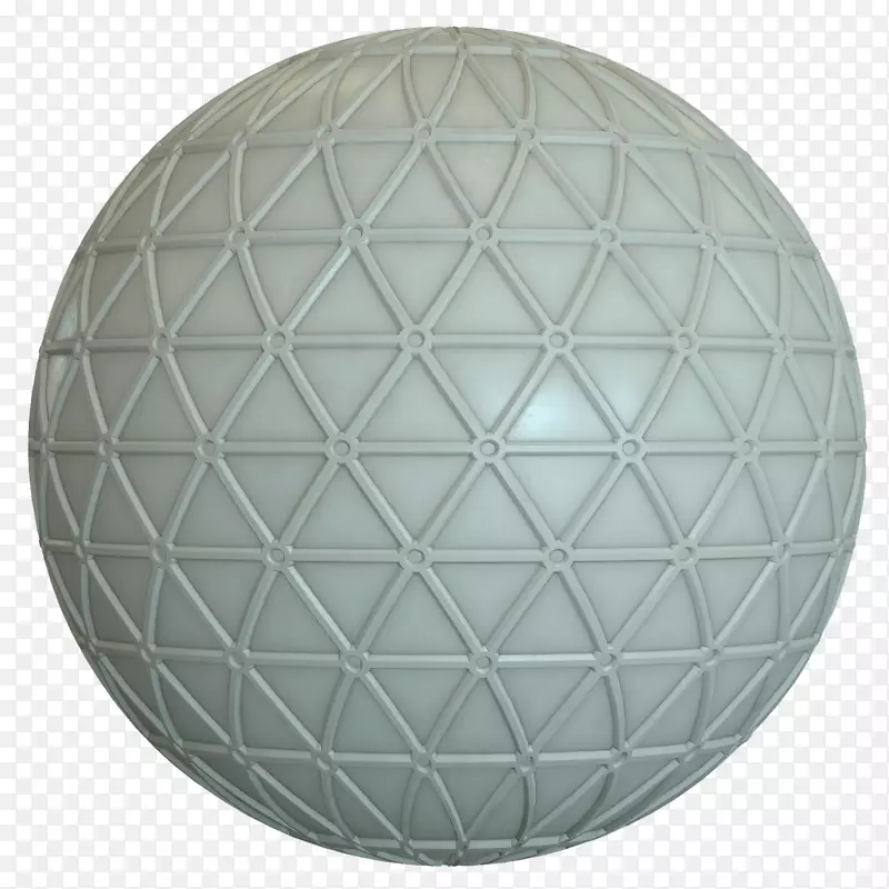 球面-三角形图案