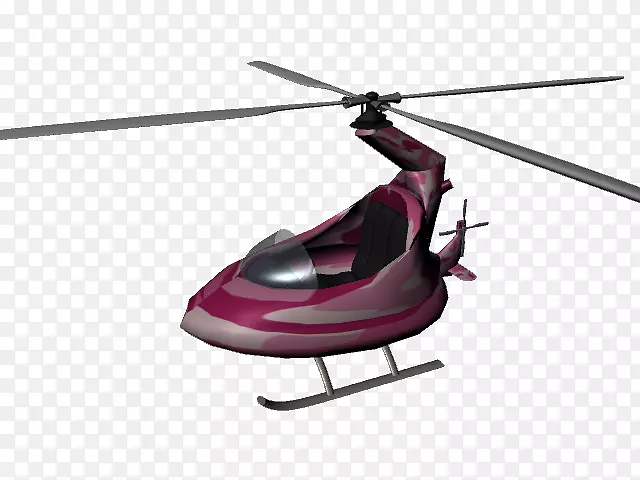 直升机旋翼无线电控制直升机.三维动画